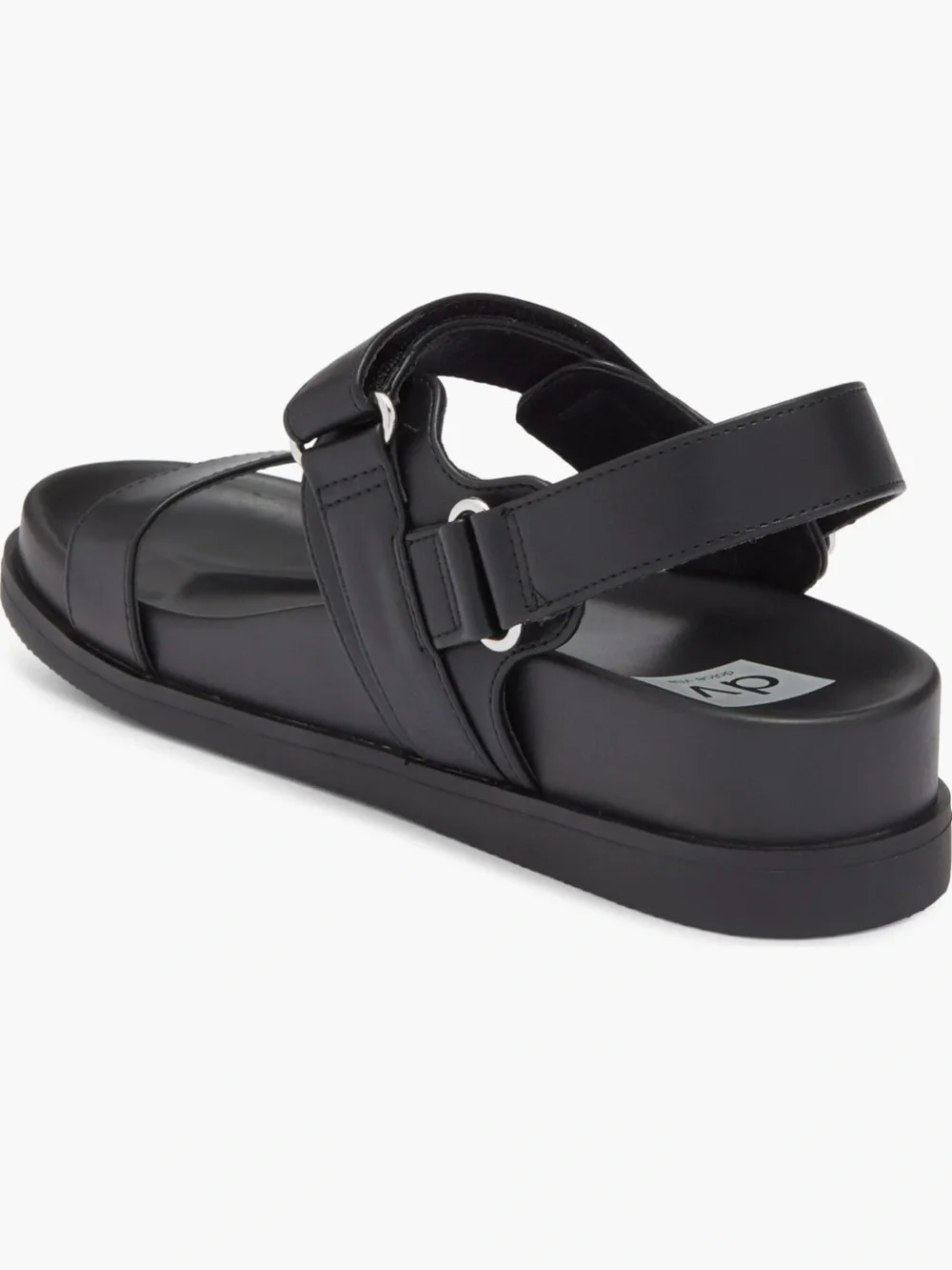 NWT Dolce Vita Black Two-Strap Platform Sandals. Size 7